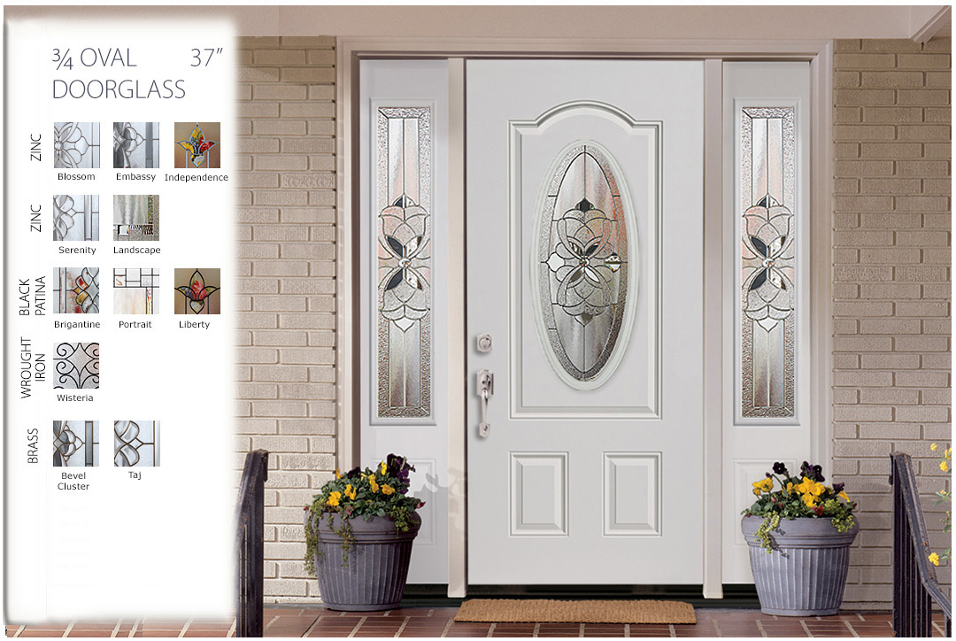 three quarter doorglass